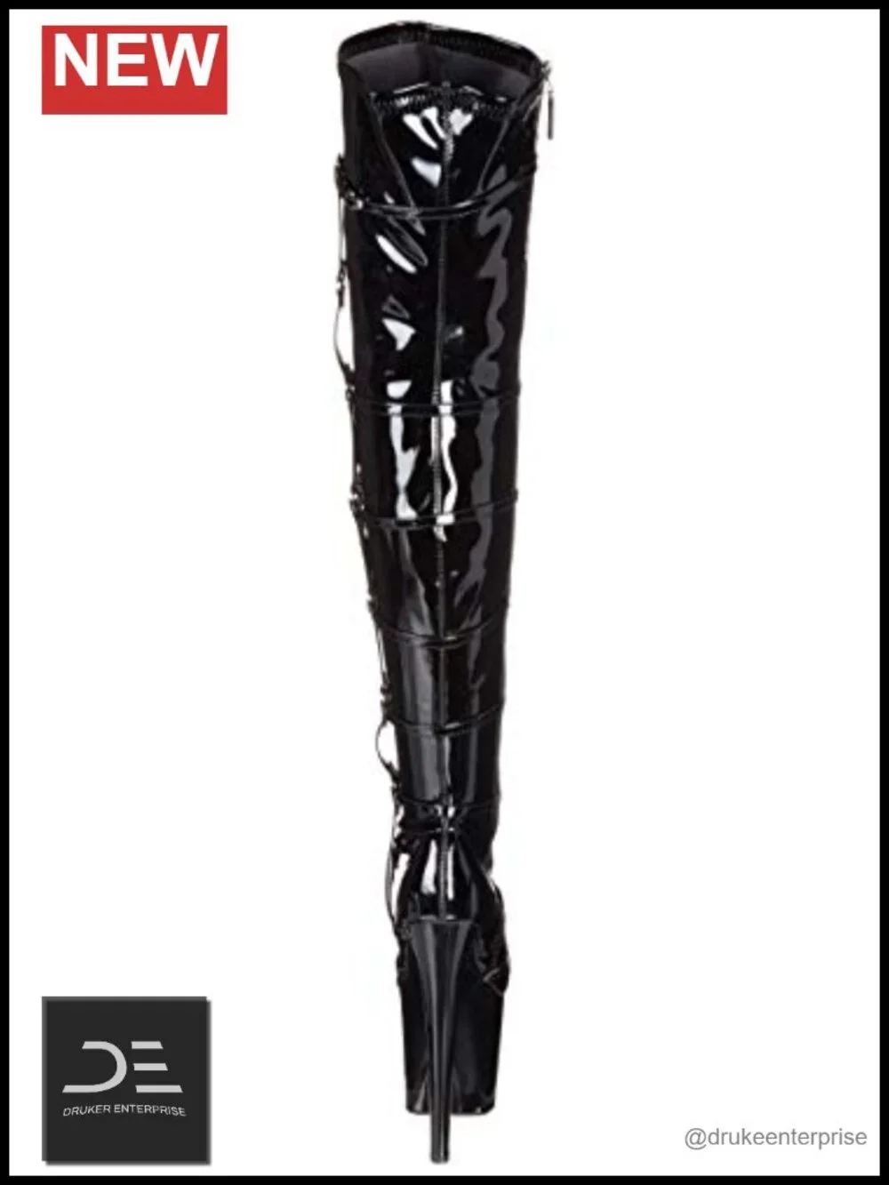 Fetish Platform Over-the-Knee Boots
